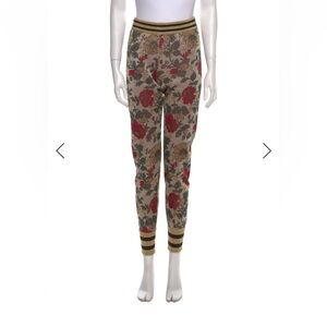 Gucci floral Gold and Brown Knit pants